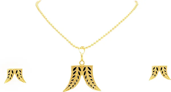 Assamese_Traditional_Gold_Plated_Black_Colour_Hatti_Dant_Chain_Jewellery_Set_For_Women